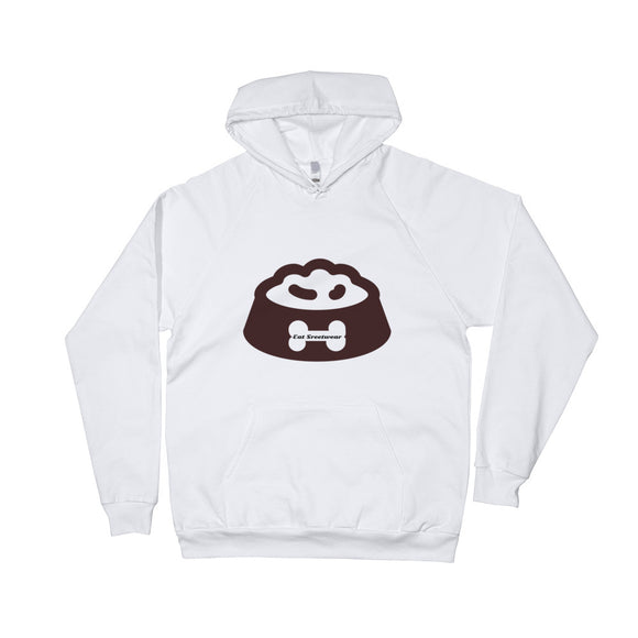 EAT Dog Bowl Ladies Fleece Hoodie